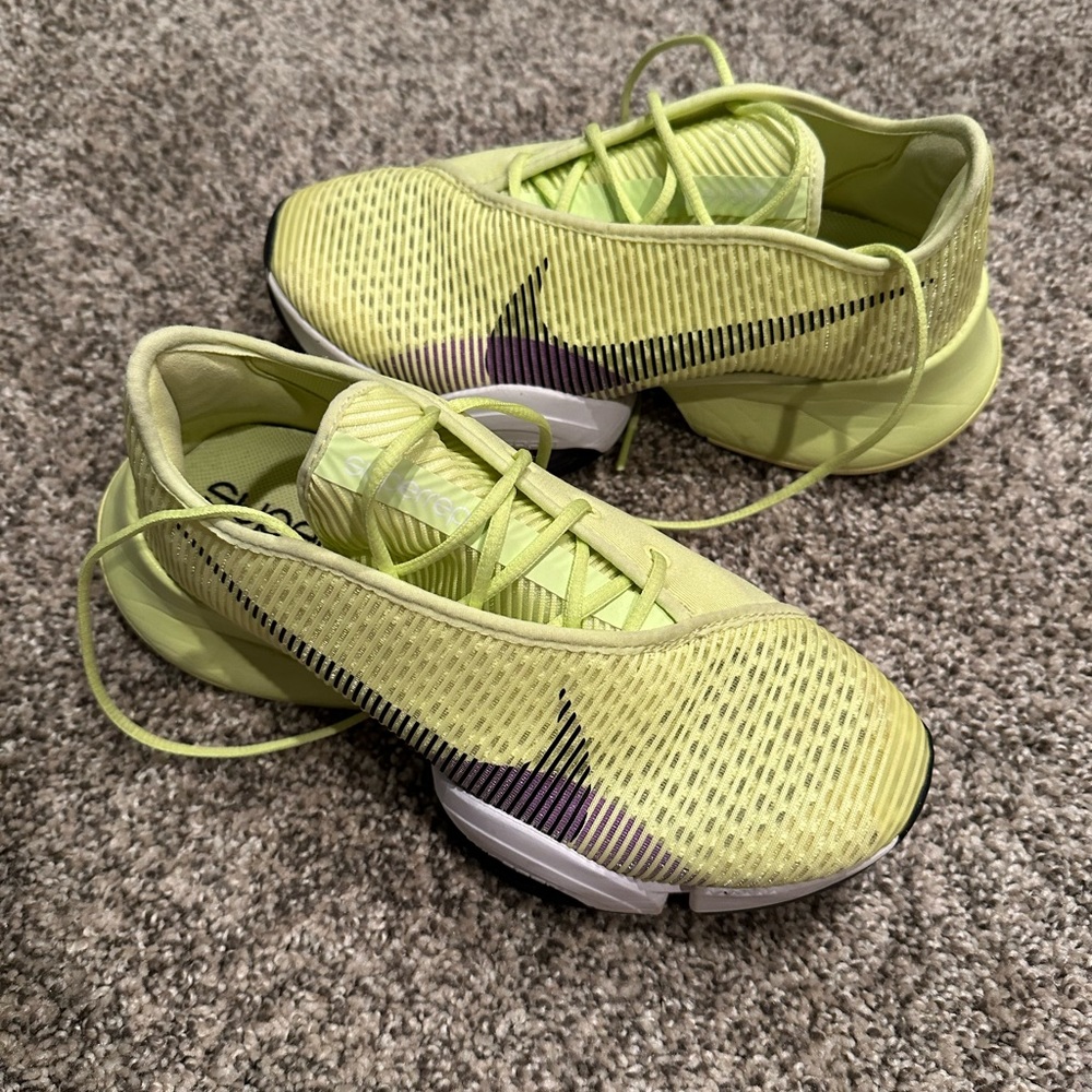 Nike Neon Yellow and Purple SuperRep 2